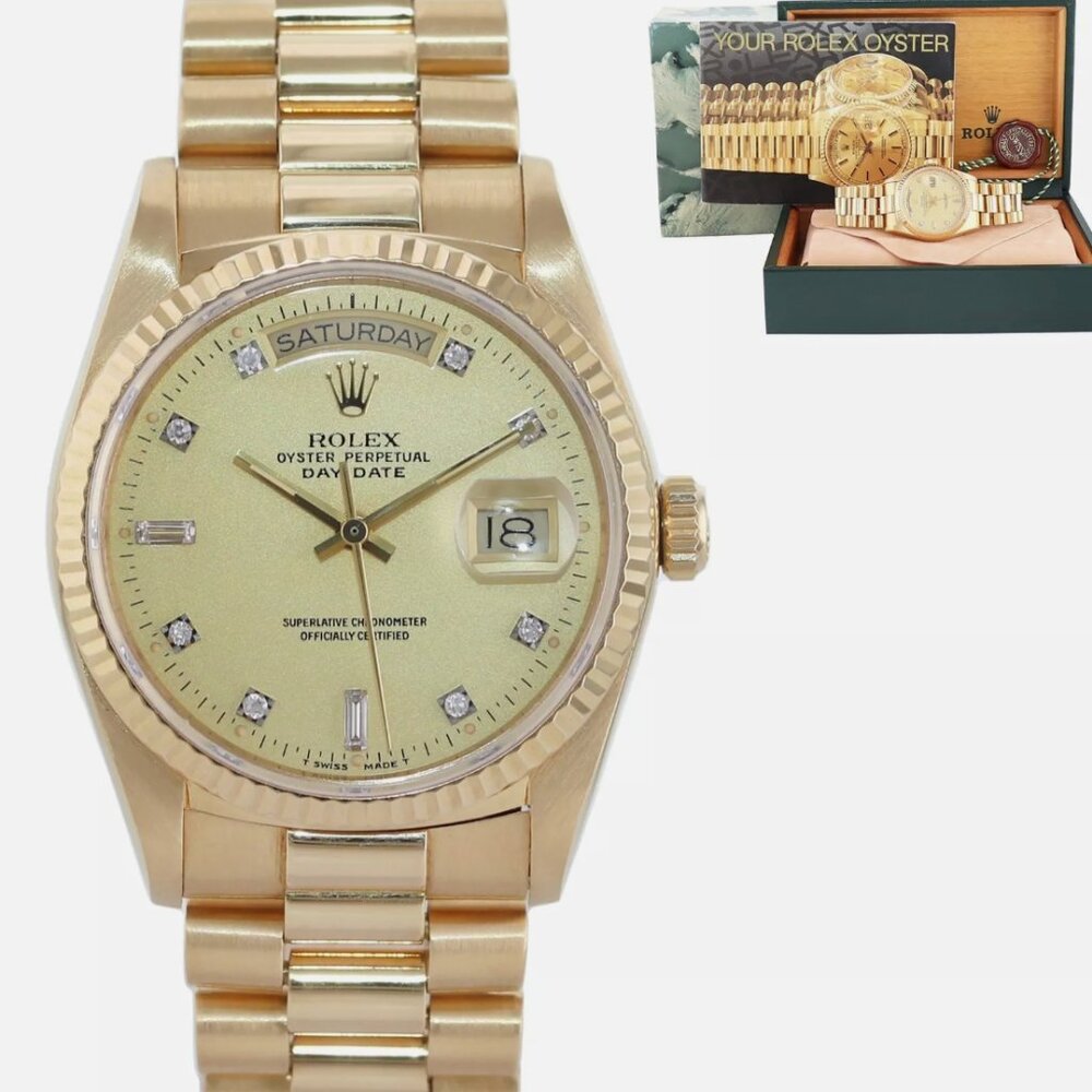 Rolex Ladies President Day Date Yellow Gold Mint